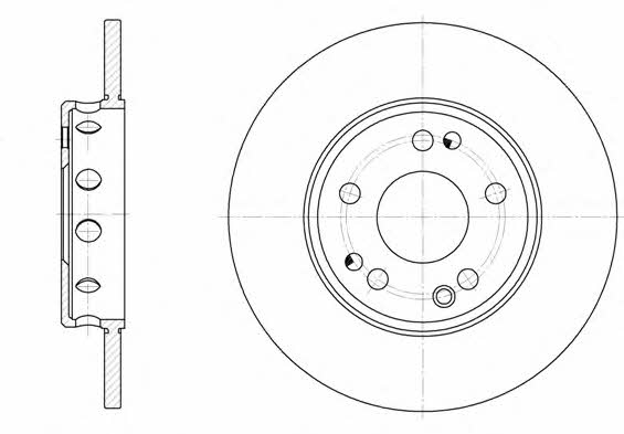 Road house 6311.00 Unventilated front brake disc 631100