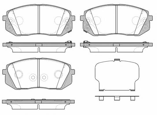 Road house 21302.52 Brake Pad Set, disc brake 2130252