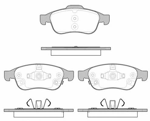 Road house 21248.12 Brake Pad Set, disc brake 2124812