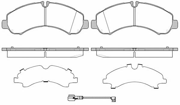 Road house 21646.01 Brake Pad Set, disc brake 2164601