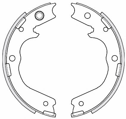 Road house 4756.00 Parking brake shoes 475600