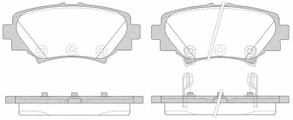 Road house 21570.02 Brake Pad Set, disc brake 2157002