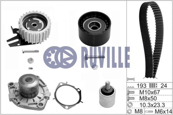 Ruville 56036721 TIMING BELT KIT WITH WATER PUMP 56036721