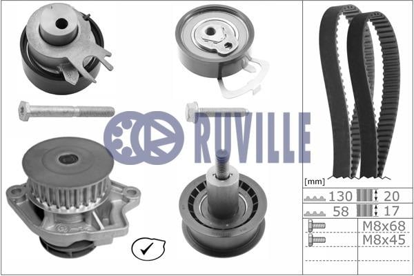 Ruville 55456721 TIMING BELT KIT WITH WATER PUMP 55456721