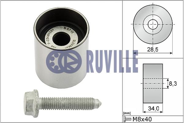 Ruville 55465 Tensioner pulley, timing belt 55465