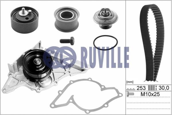 Ruville 55490702 TIMING BELT KIT WITH WATER PUMP 55490702