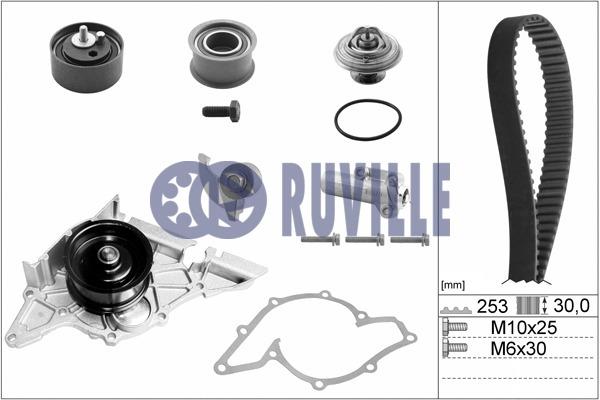 Ruville 55490711 TIMING BELT KIT WITH WATER PUMP 55490711