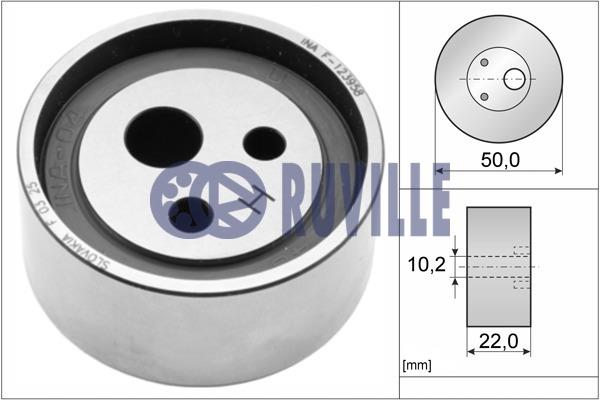 Ruville 55500 Tensioner pulley, timing belt 55500