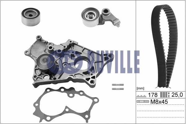 Ruville 56951701 TIMING BELT KIT WITH WATER PUMP 56951701