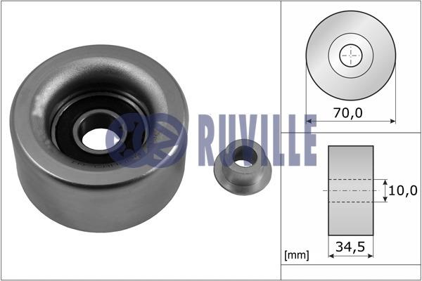Ruville 56967 V-ribbed belt tensioner (drive) roller 56967