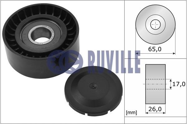 Ruville 55787 V-ribbed belt tensioner (drive) roller 55787