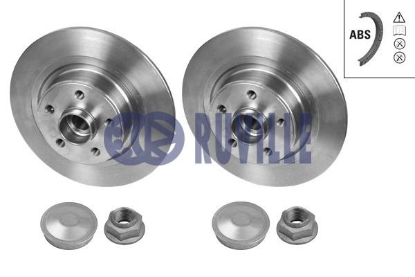 Ruville 5583BD Rear brake disc, non-ventilated 5583BD