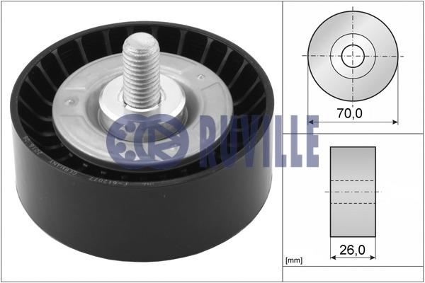 Ruville 55078 V-ribbed belt tensioner (drive) roller 55078