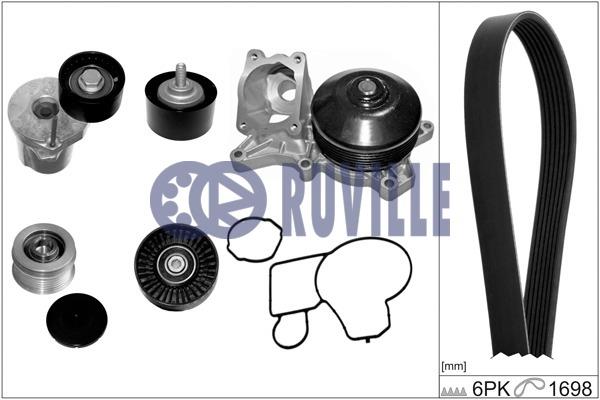 Ruville 55095821 Drive belt kit 55095821