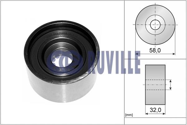 Ruville 58408 Tensioner pulley, timing belt 58408