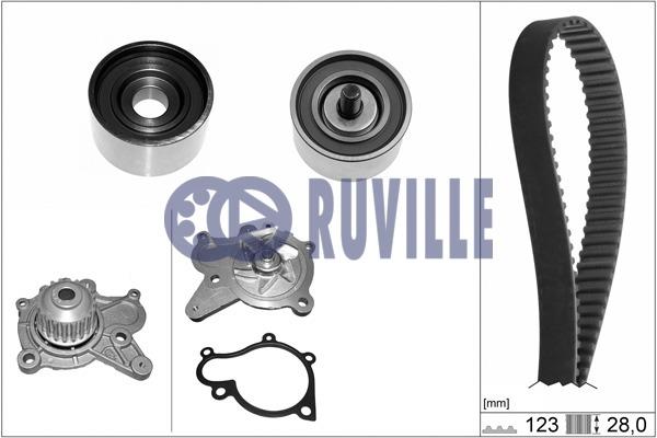 Ruville 58408701 TIMING BELT KIT WITH WATER PUMP 58408701