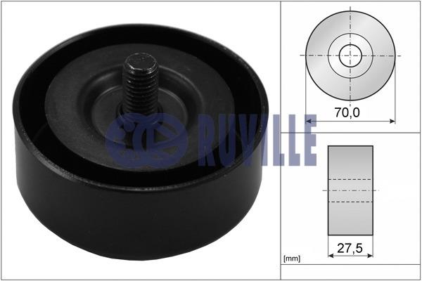 Ruville 58415 V-ribbed belt tensioner (drive) roller 58415