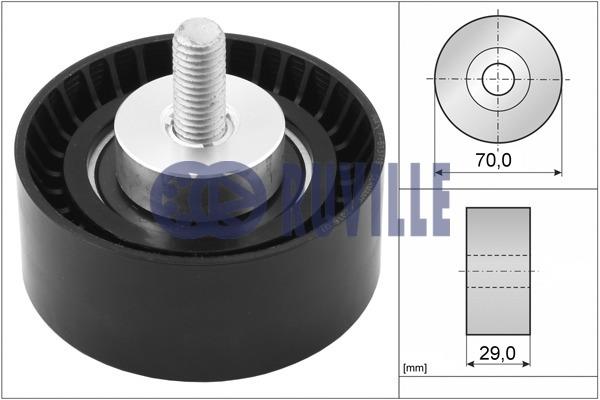 Ruville 55884 V-ribbed belt tensioner (drive) roller 55884