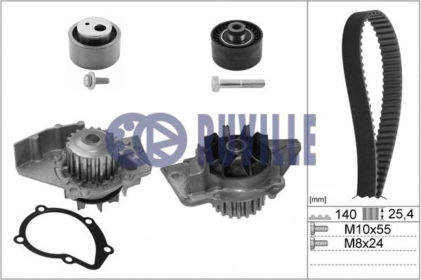 Ruville 55997701 TIMING BELT KIT WITH WATER PUMP 55997701