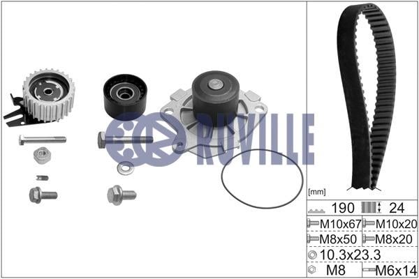 Ruville 56036771 TIMING BELT KIT WITH WATER PUMP 56036771