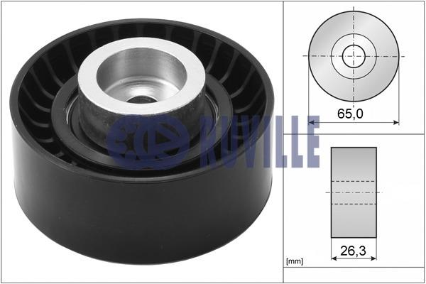 Ruville 55257 V-ribbed belt tensioner (drive) roller 55257