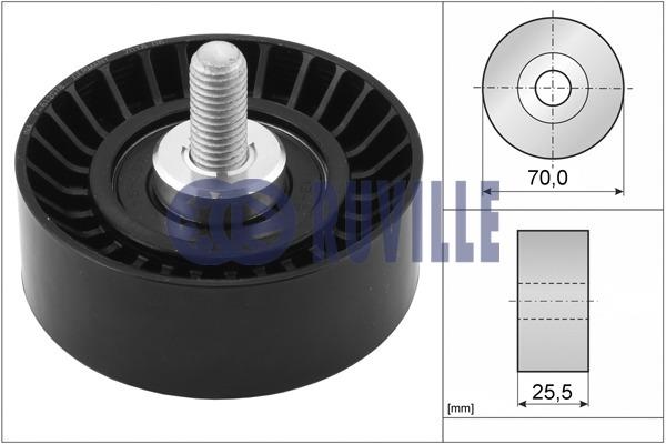 Ruville 55275 V-ribbed belt tensioner (drive) roller 55275