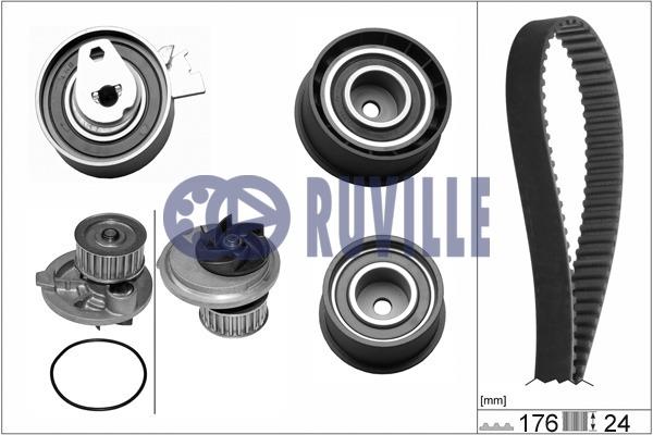 Ruville 55306721 TIMING BELT KIT WITH WATER PUMP 55306721