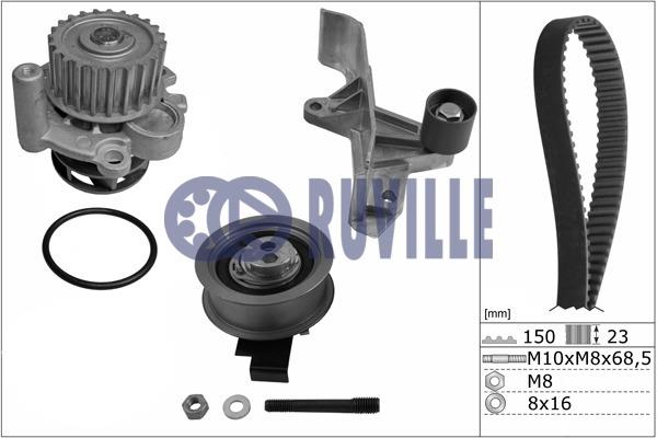 Ruville 56364711 TIMING BELT KIT WITH WATER PUMP 56364711