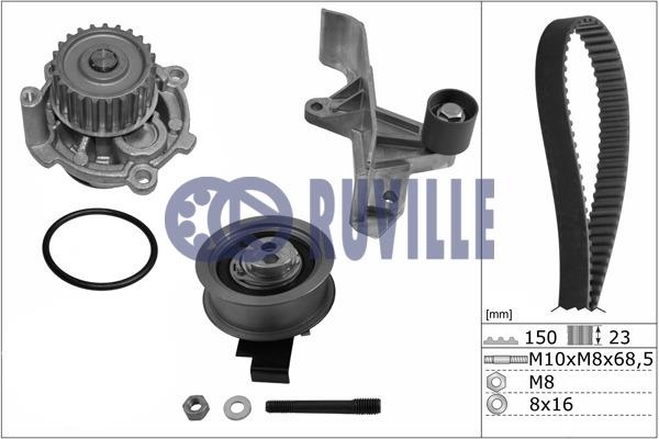 Ruville 56364712 TIMING BELT KIT WITH WATER PUMP 56364712