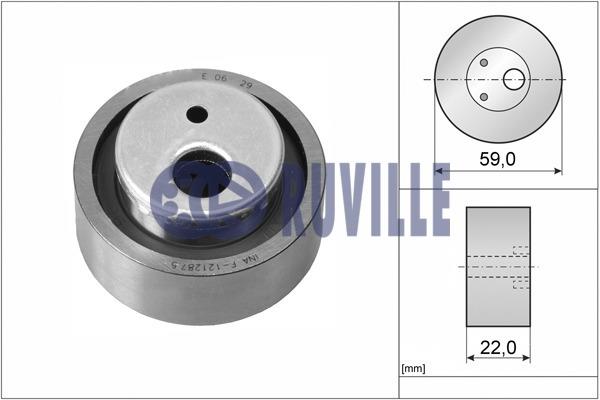 Ruville 56600 Tensioner pulley, timing belt 56600
