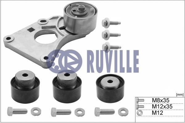Ruville 5664350 Timing Belt Pulleys (Timing Belt), kit 5664350