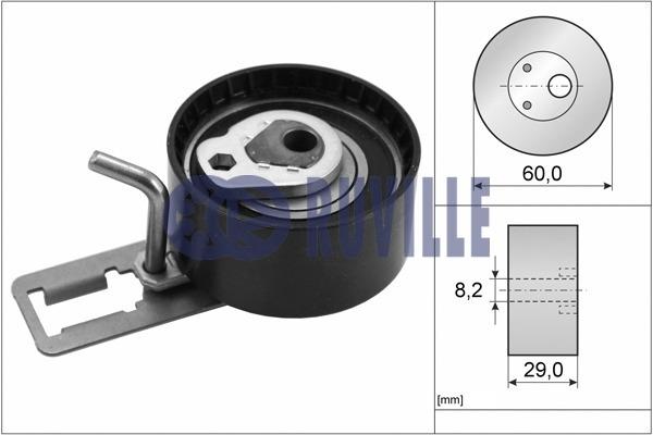 Ruville 56664 Tensioner pulley, timing belt 56664