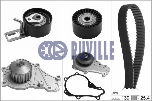 Ruville 56664701 TIMING BELT KIT WITH WATER PUMP 56664701