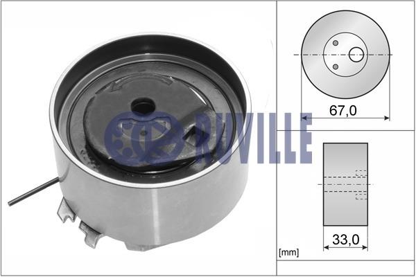 Ruville 58619 Tensioner pulley, timing belt 58619