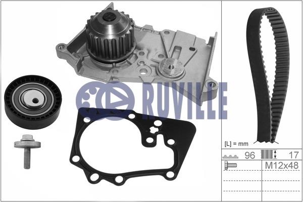 Ruville 55635701 TIMING BELT KIT WITH WATER PUMP 55635701