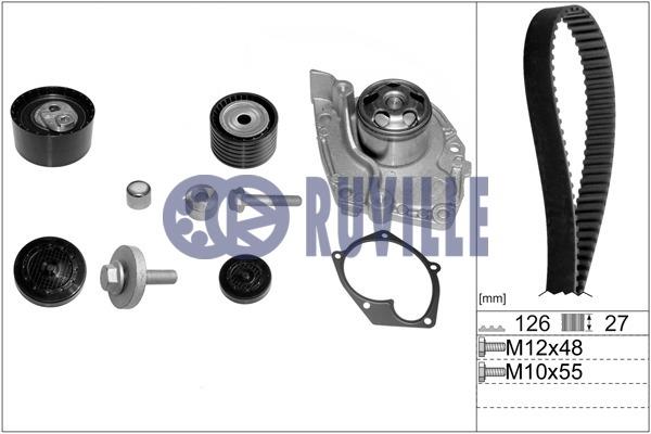 Ruville 55555761 TIMING BELT KIT WITH WATER PUMP 55555761