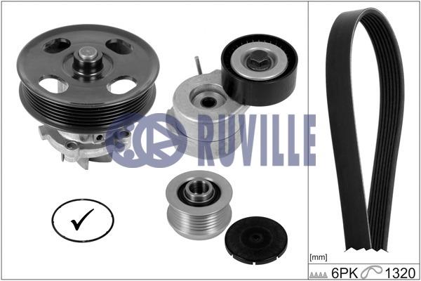 Ruville 55355801 Drive belt kit 55355801
