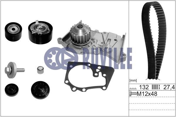 Ruville 55519711 TIMING BELT KIT WITH WATER PUMP 55519711