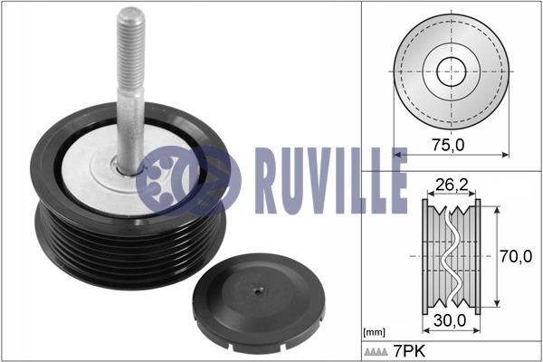 Ruville 56726 V-ribbed belt tensioner (drive) roller 56726