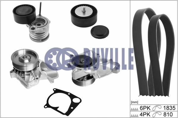 Ruville 55064804 Drive belt kit 55064804