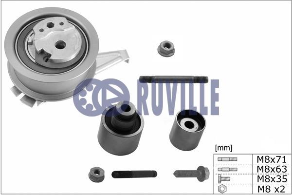 Ruville 5639050 Timing Belt Pulleys (Timing Belt), kit 5639050