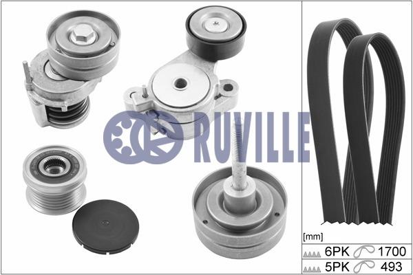 Ruville 5635380 Drive belt kit 5635380