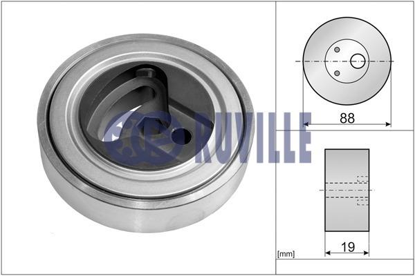 Ruville 57720 V-ribbed belt tensioner (drive) roller 57720