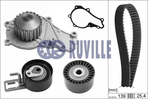 Ruville 56676701 TIMING BELT KIT WITH WATER PUMP 56676701