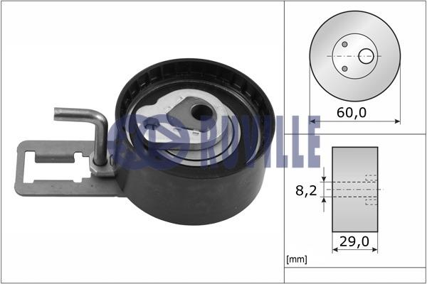 Ruville 56676 Tensioner pulley, timing belt 56676
