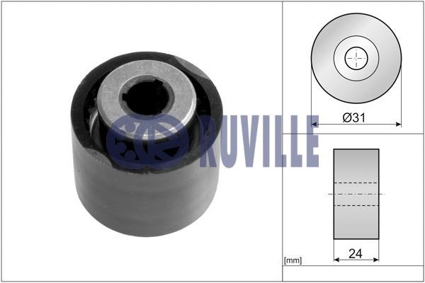 Ruville 56678 Tensioner pulley, timing belt 56678