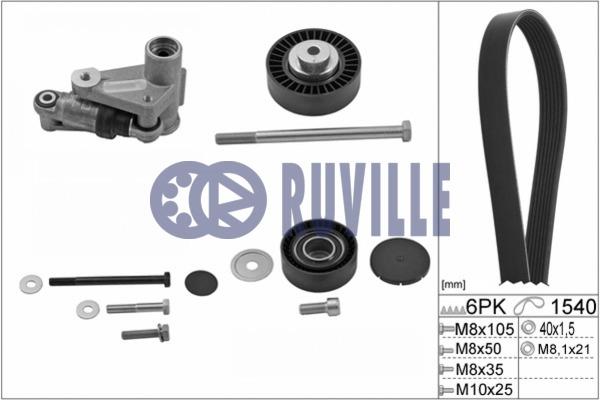 Ruville 5509386 Drive belt kit 5509386