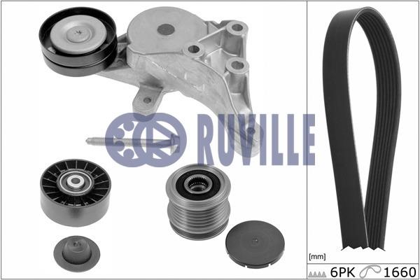 Ruville 5573181 Drive belt kit 5573181