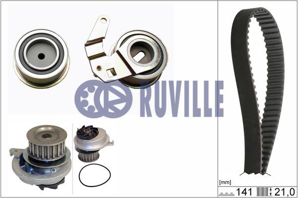 Ruville 55303701 TIMING BELT KIT WITH WATER PUMP 55303701