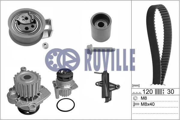Ruville 55494732 TIMING BELT KIT WITH WATER PUMP 55494732
